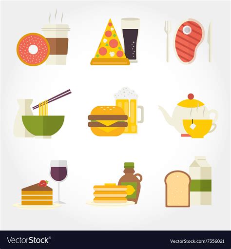 Meals And Baverage Icon In Line Style Vector Illustration Free