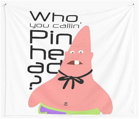 Pinhead Patrick Star Wall Tapestry By Tcf Store Redbubble