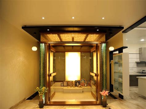 10 Latest Striking Puja Room Wall And Ceiling Designs Buy Lehenga Choli