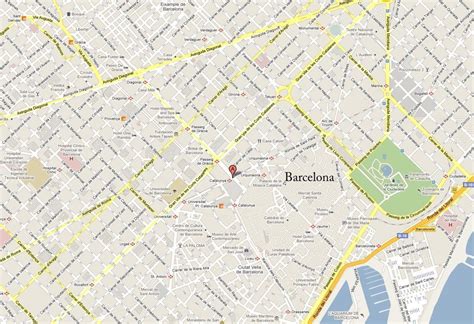 Red ferroviaria integrada de barcelona. Mapa callejero