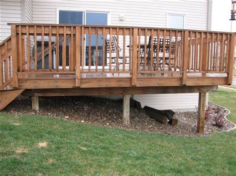 Starting at a side corner of your deck, measured inward exactly 1 inch. Adding pergola to existing deck