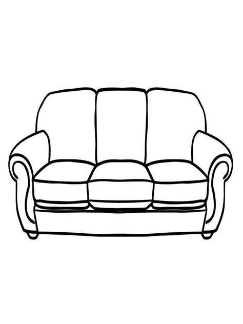 Couch Pages Printable Coloring Pages
