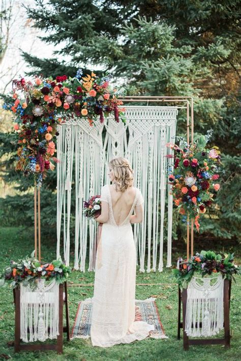 25 Macrame Wedding Backdrops And Arches Weddingomania