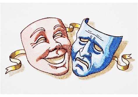 Print Of Comedy And Tragedy Theater Masks Theatre Masks Comedy And