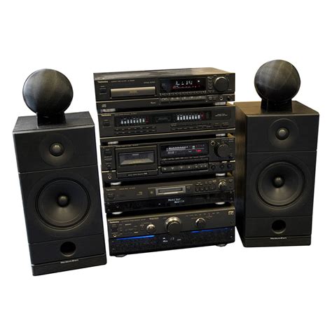 Prop Hire Technics 90s High End Stack System Black Nineties 1999
