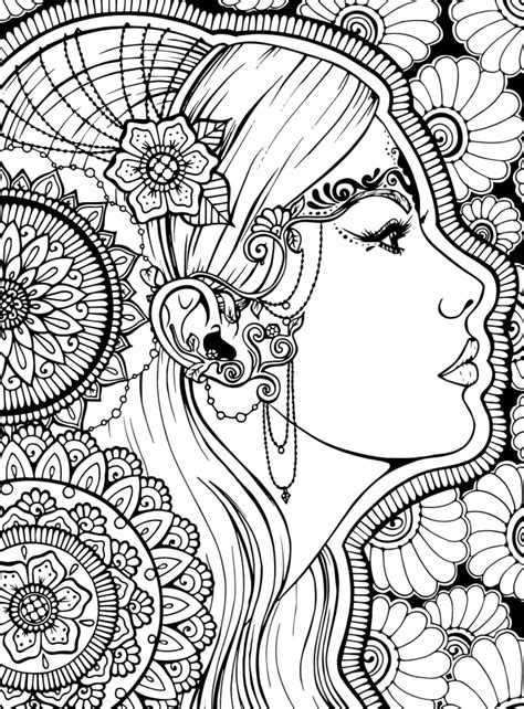 Create a stunning adult colouring page in vector for you by Tehmeena_a | Fiverr