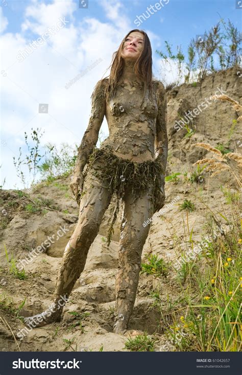 Nude Girl Mud Stock Photos Images Photography Shutterstock