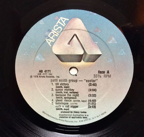Patti Smith Easter 12 Vinyl Record Album Lp 1978 Etsy