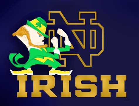 1365x1024px Fighting Irish Logo Wallpaper Wallpapersafari