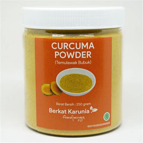 Jual Temulawak Bubuk Murni Berkat Karunia Bali Original Curcuma Powder