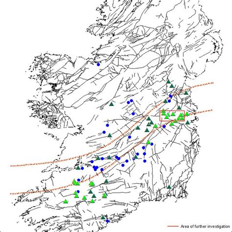 Geological Map Of Ireland National Draft Generalised Bedrock Map From