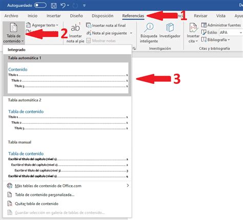 Word Cómo Hacer Un índice Office 2007 2019