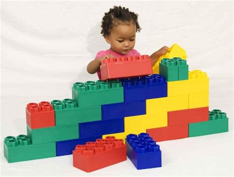24pc Jumbo Blocks Preschool Set 8 And 4 Large Building