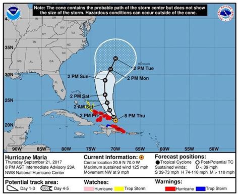 Hurricane Maria Path Latest Update On Puerto Rico Floods Storm Track