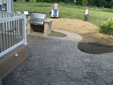 It can be applied to unsealed surfaces as well as surfaces previously sealed with a solvent based acrylic. AZEK Vinyl Deck & Colored Stamped Concrete Patio - Patio ...