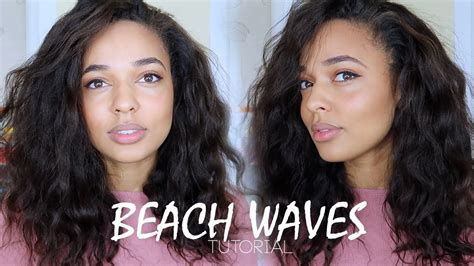 Heatless Beach Waves Hair Tutorial Bea Tetteh Youtube