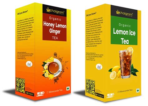 Chaigram Honey Lemon Ginger Tea And Lemon Ice Tea Instant Tea Premix 10
