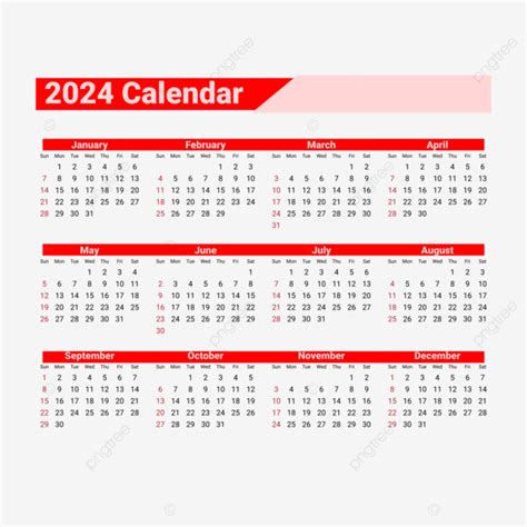 Gambar Kalendar Indonesia 2024 Vektor 2024 Kalendar Tahun Baru Png
