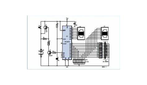 PIC RJ-45 Cable Tester Schematic Circuit Diagram