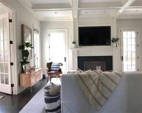 Select a soil color if you want a conservative look. All trim was painted in White Dove by Benjamin Moore (With images) | Beautiful living rooms ...