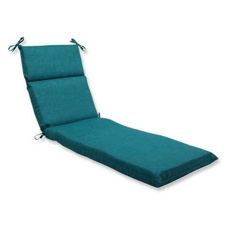 Pillow Perfect Outdoor Indoor Rave Teal Chaise Lounge Cushion