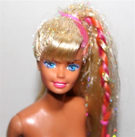 Barbie Doll Nude Blonde Hair Blue Eyes Click Knees Tnt Repaint Euc Ebay