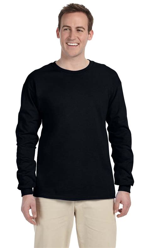 The Gildan Adult Ultra Cotton Oz Long Sleeve T Shirt Black Xl Walmart Com