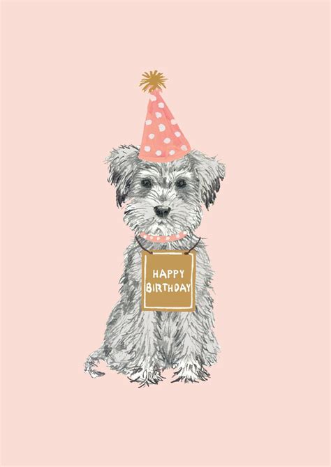 Images tagged happy birthday puppies. Cute Happy Birthday Dog Themed Card - On The Ball Walkies