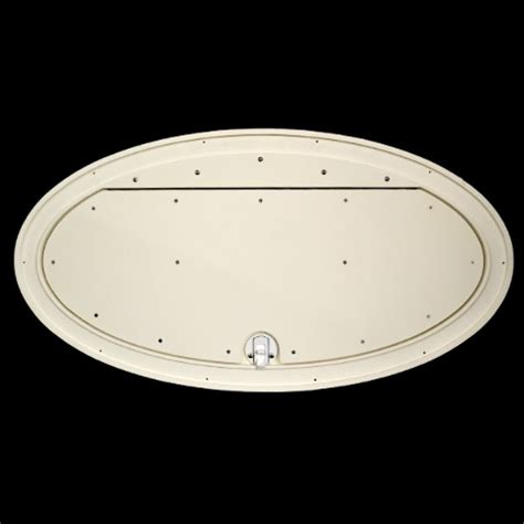 If it has a foam backing then it is an aluminum lid. US MARINE 1718394 OFF WHITE OVAL STARBOARD BOAT LIVEWELL ...