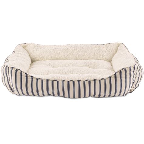 Harmony Blue Striped Nester Dog Bed 32 L X 24 W Medium Blue White
