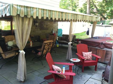 Check spelling or type a new query. Added curtains to the poles holding up the awning ~ makes ...