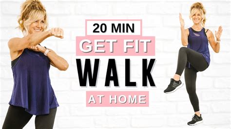 20 Minute GET FIT Indoor Walking Workout Walk At Home YouTube