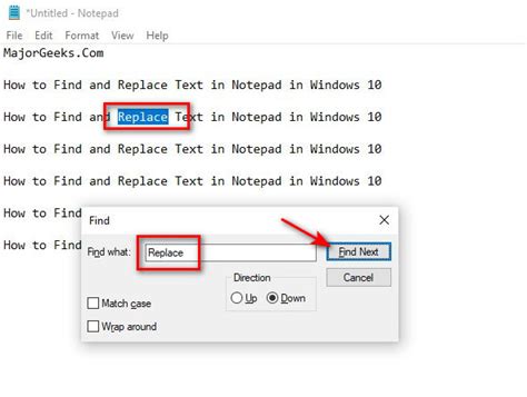 How To Replace Text In Notepad In Windows 10
