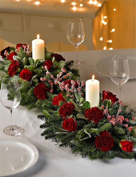 Double Christmas Table Arrangement | Decoração de natal barata