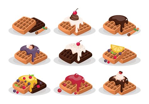 Belgian Waffle Vector Art Icons And Graphics For Free Download