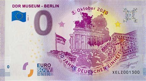 0 Euro Schein 30 Jahre Deutsche Einheit Blog