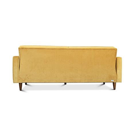 William Mid Century Modern Velvet Sleeper Sofa In Gold Homesquare