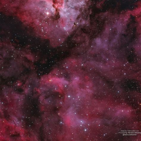 Deep View Of The Great Nebula In Carina Telescope Live