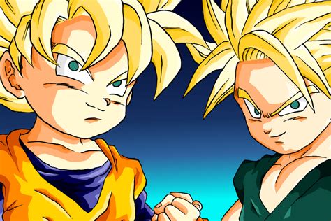 Goten And Trunks Colored By Ninja Pineapple On Deviantart