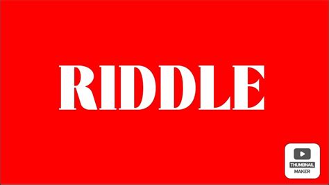The Riddle That Will Drive You Crazy ! - YouTube