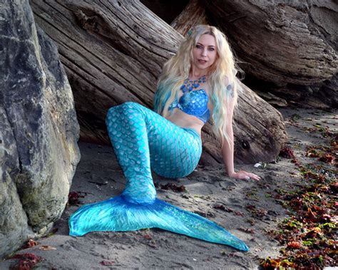 Fabric Swimmable Mermaid Tail Handmade Silicone Mermaid Tails