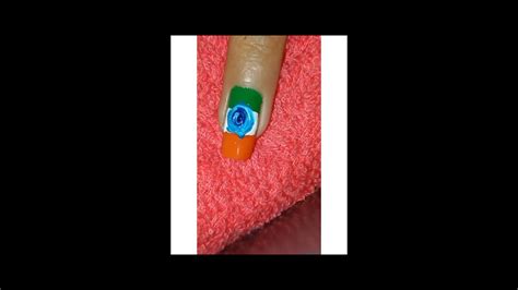Indian Independence Day Nail Art 15 August Indian National Flag