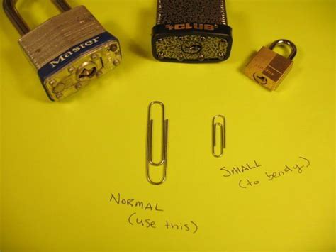 3 ways open a lock with safety pin youtube. 5 Ways to Pick a Lock | Paper clip, Padlock, Diy lock