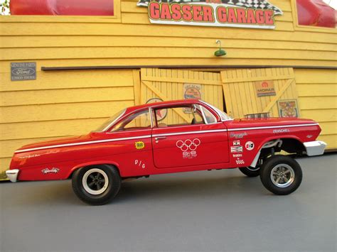 1962 Red Chevy Bel Air Gasser Model Cars Hobbydb