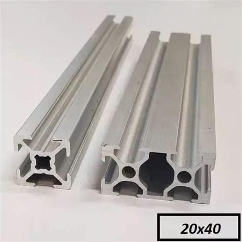 Perfil De Aluminio Estructural Medida 20x40 1 Metro De Largo 440 En