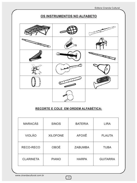 Atividades Sobre Musica 4 Ano