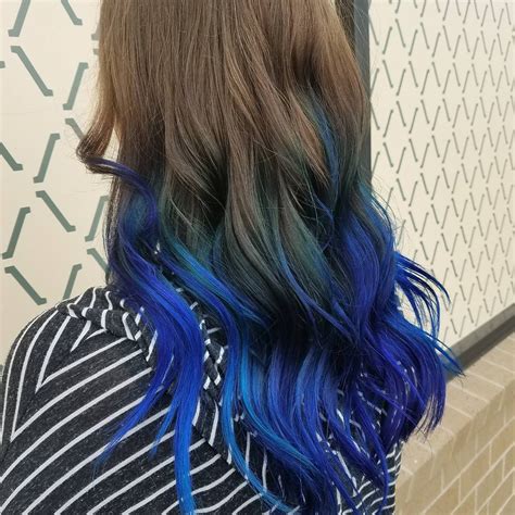 Blue Ombre Hair Color Light And Dark Shades 2017