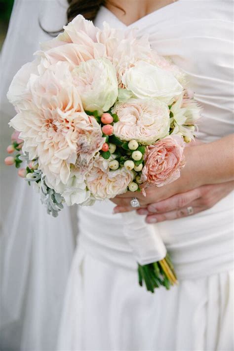 Simplify the bouquet so all eyes are on you. Blush Chrysanthemum and Rose Bouquet
