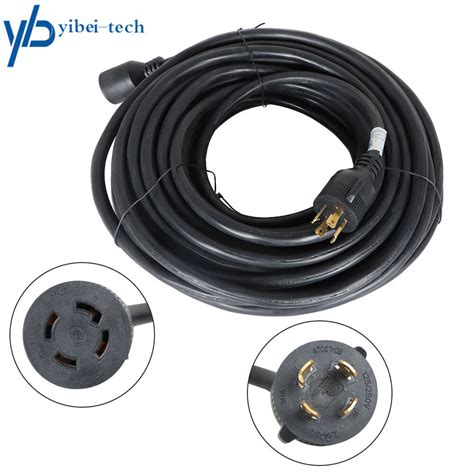100ft 30 Amp Generator Cord And Power Inlet Box Waterproof Combo Kit