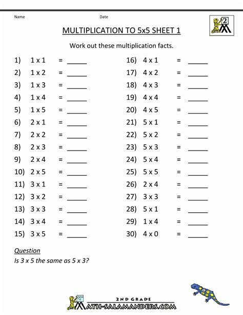 4 Times Table Worksheets Printable Multiplication Facts Worksheets